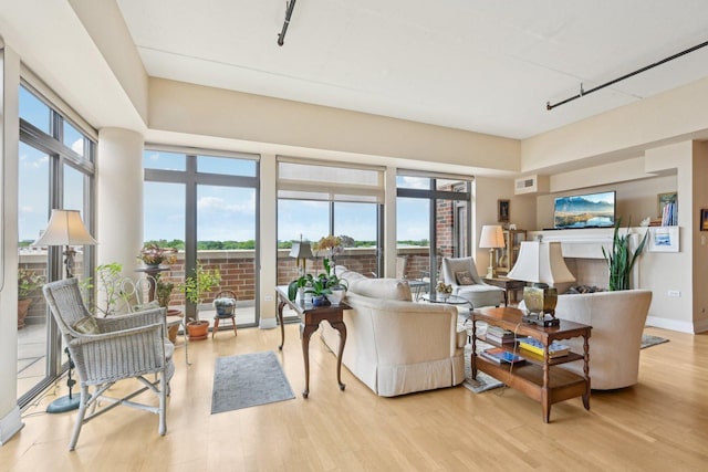 170 N NW Hwy Unit 401, Park Ridge, IL 60068 - living area with light wood finished floors and healthy amount of natural light