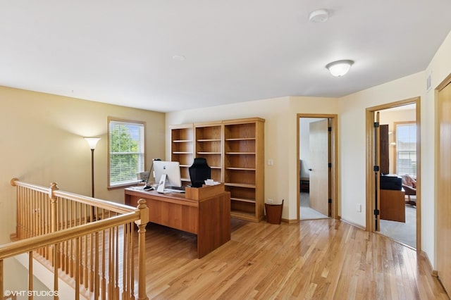 5 N Chestnut Ct, Hawthorn Woods, IL 60047 - office area with light wood-style floors and baseboards
