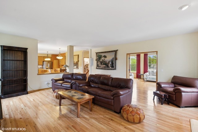 5 N Chestnut Ct, Hawthorn Woods, IL 60047 - living room featuring light wood-type flooring