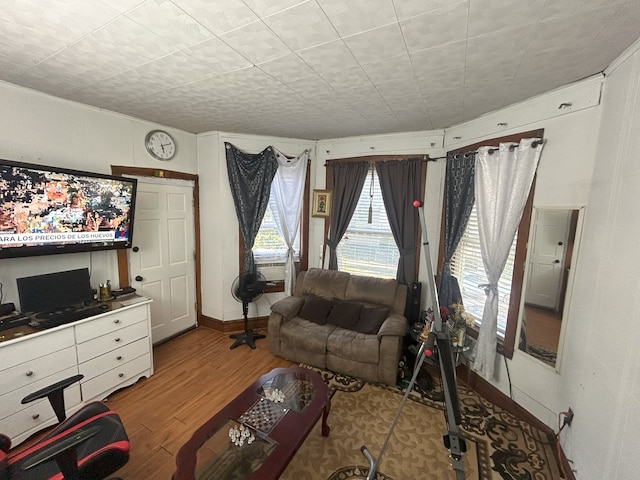 2853 W 40th St, Chicago, IL 60632 - living room featuring wood finished floors