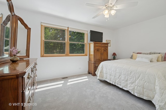150 Red Bridge Rd, Lake Zurich, IL 60047 - bedroom featuring carpet flooring, ceiling fan, and baseboards
