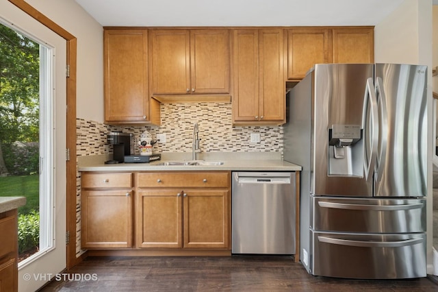 150 Red Bridge Rd, Lake Zurich, IL 60047 - kitchen with appliances with stainless steel finishes, a sink, light countertops, and healthy amount of natural light