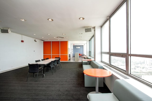 1700 E 56th St Unit 904, Chicago, IL 60637 - game room featuring recessed lighting and carpet flooring