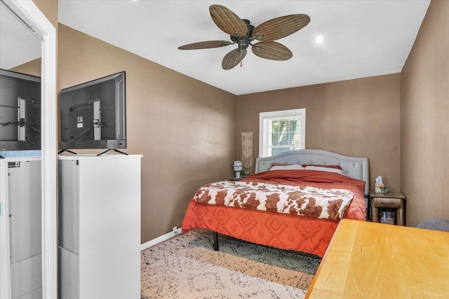 509 S Main St, Homer, IL 61849 - bedroom featuring baseboards and ceiling fan