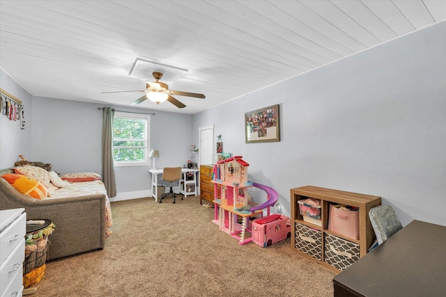 509 S Main St, Homer, IL 61849 - bedroom featuring carpet and ceiling fan
