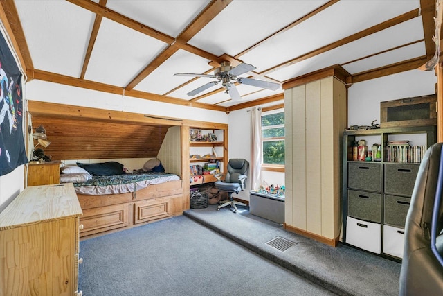 509 S Main St, Homer, IL 61849 - carpeted bedroom with ceiling fan