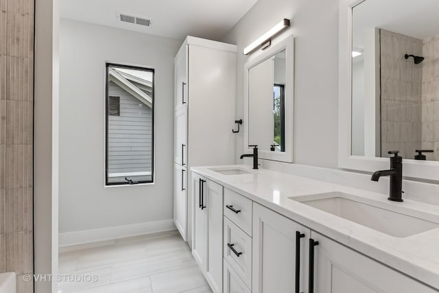 1527 N Louise Ln, Palatine, IL 60067 - full bath with double vanity and tiled shower