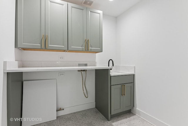 1527 N Louise Ln, Palatine, IL 60067 - washroom featuring cabinet space and hookup for a washing machine