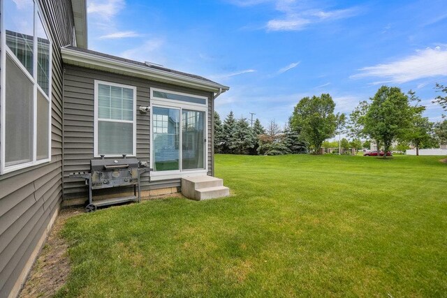 6704 Whisper Glen Dr, Plainfield, IL 60586 - view of grassy yard featuring entry steps