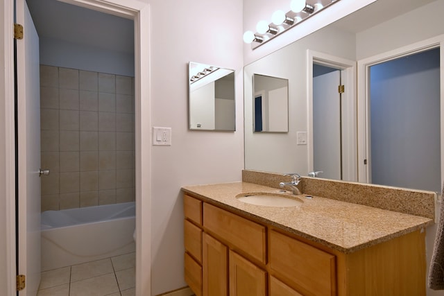 1806 Hemlock Pl Unit 105, Schaumburg, IL 60173 - bathroom with vanity and tile patterned flooring