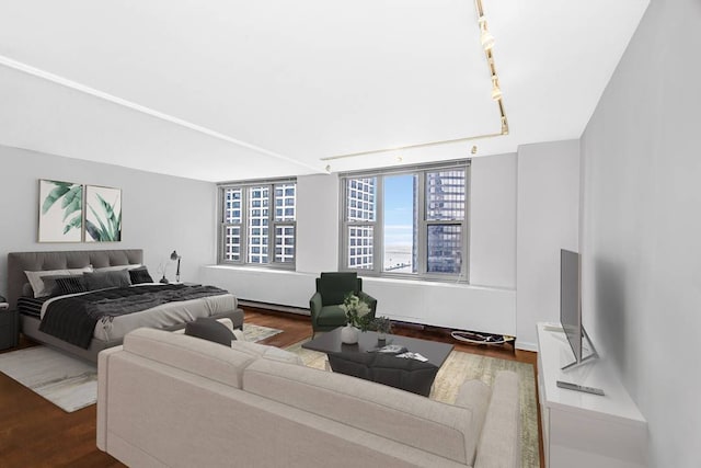 400 E Randolph St Unit 3321, Chicago, IL 60601 - bedroom with track lighting and wood finished floors