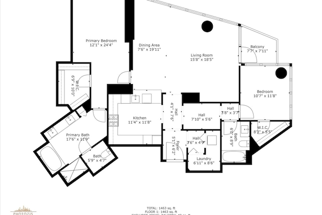 1201 S Prairie Ave Unit 1505, Chicago, IL 60605 - home floor plan