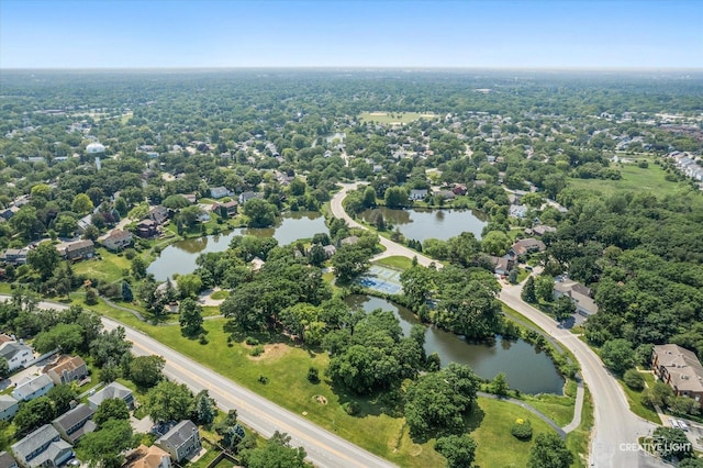 6382 Twin Oaks Ln, Lisle, IL 60532 - aerial view of residential area featuring a large body of water