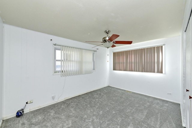 1613 Hartmann Dr, Schaumburg, IL 60193 - empty room with ceiling fan and carpet floors