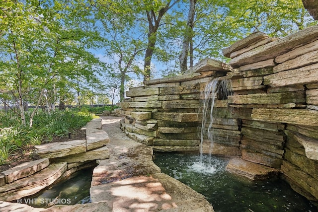 505 N Lake Shore Dr Unit 4807, Chicago, IL 60611 - view of yard featuring a garden pond