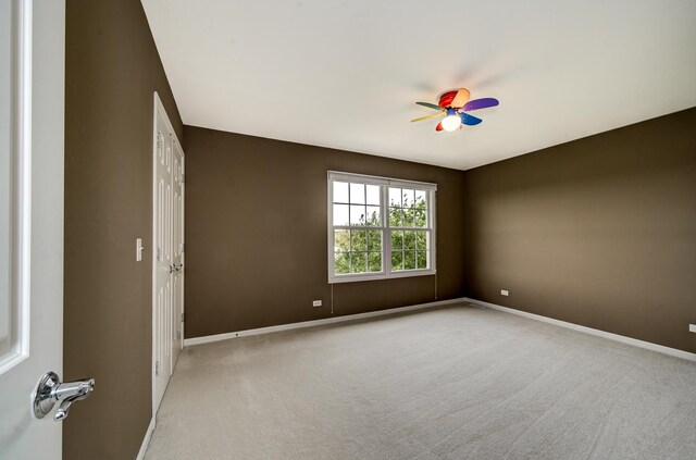 22802 Eider Ct, Plainfield, IL 60585 - carpeted empty room featuring ceiling fan and baseboards