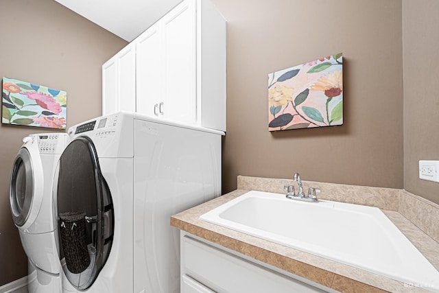 22802 Eider Ct, Plainfield, IL 60585 - washroom with cabinet space and separate washer and dryer