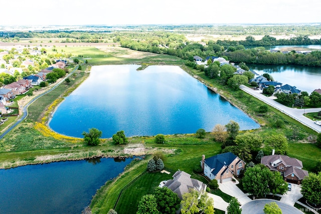 22802 Eider Ct, Plainfield, IL 60585 - aerial perspective of suburban area with a nearby body of water