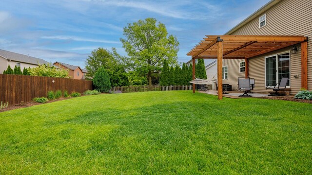 302 Gambel Ct, Normal, IL 61761 - view of yard with a pergola and a patio