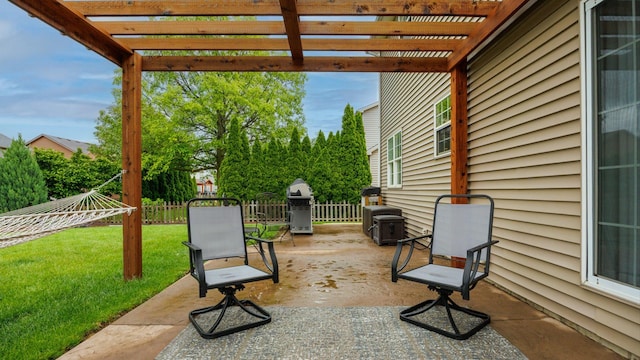 302 Gambel Ct, Normal, IL 61761 - view of patio featuring a pergola