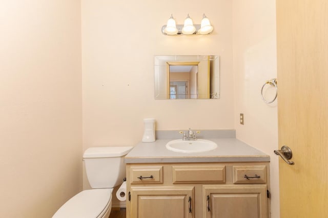2321 Woodhavens Dr, Bloomington, IL 61701 - half bath featuring vanity and toilet