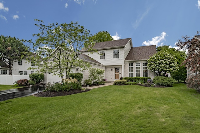 2693 Barrington Dr, Aurora, IL 60503 - view of front facade with a shingled roof and a garage