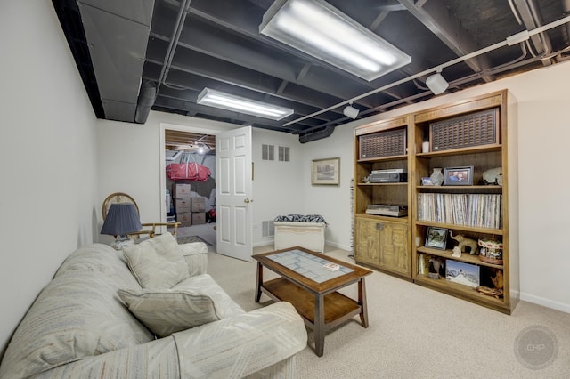 2693 Barrington Dr, Aurora, IL 60503 - living area featuring carpet flooring and baseboards