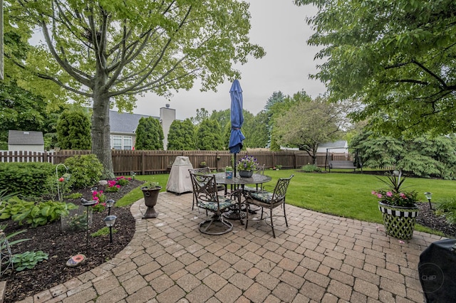 2693 Barrington Dr, Aurora, IL 60503 - view of patio / terrace featuring outdoor dining space