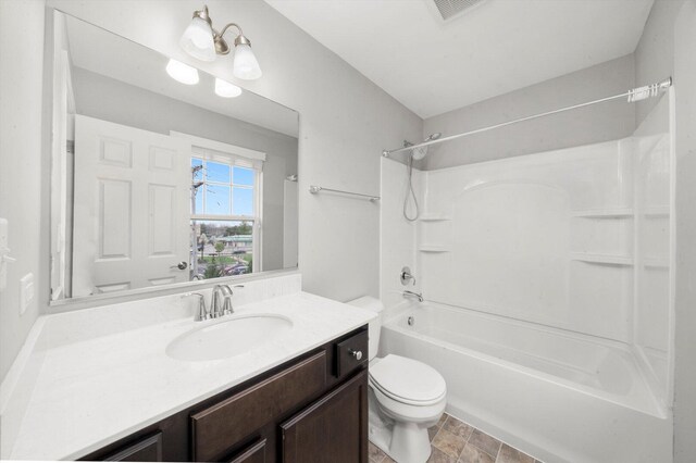 1413 N Charles Ave, Naperville, IL 60563 - full bath featuring washtub / shower combination, vanity, and toilet