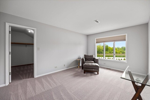 7 Surrey Rd, Lemont, IL 60439 - sitting room featuring carpet floors and baseboards