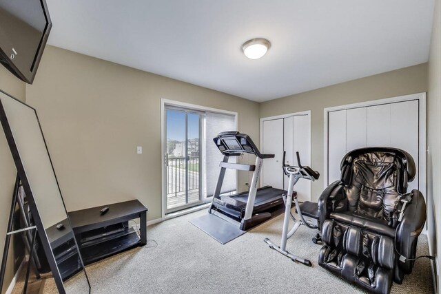 3159 W Washington Blvd, Chicago, IL 60612 - exercise room with carpet