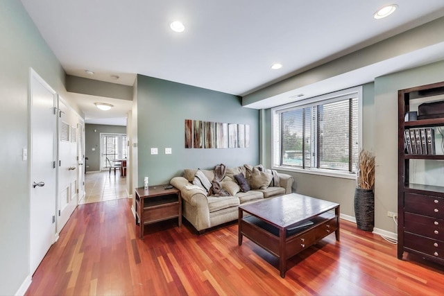 3159 W Washington Blvd, Chicago, IL 60612 - living room with wood finished floors, recessed lighting, and baseboards