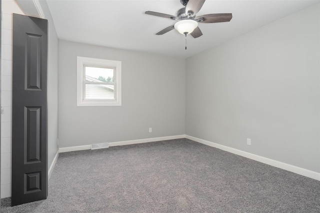 817 N Mohave Dr, Pontiac, IL 61764 - carpeted spare room featuring ceiling fan and baseboards