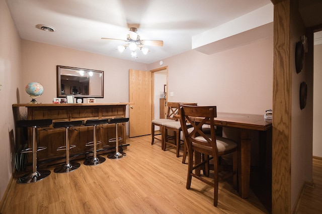 2148 Donahue St, Lasalle, IL 61301 - indoor dry bar featuring wood finished floors and ceiling fan