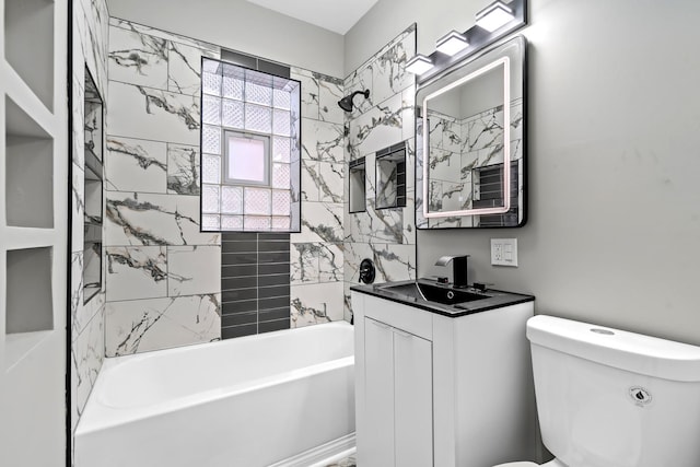 8837 S Morgan St, Chicago, IL 60620 - full bath with vanity, toilet, and shower / tub combination