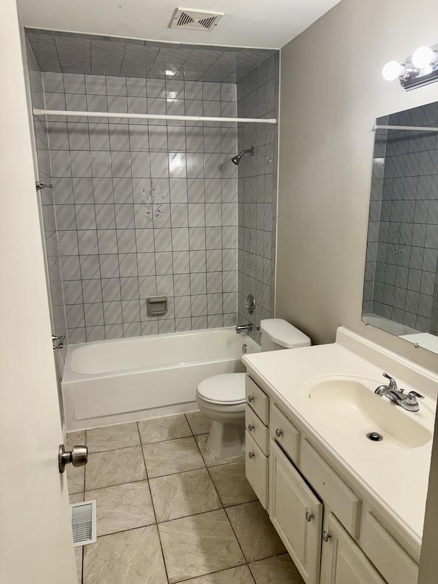 716 Shining Water Dr, Carol Stream, IL 60188 - full bath with vanity, shower / washtub combination, and tile patterned flooring