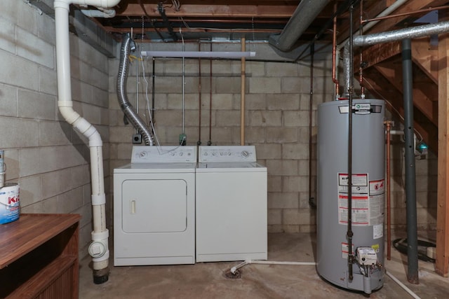 1560 Hunt Dr Unit A, Normal, IL 61761 - washroom featuring water heater and washing machine and dryer