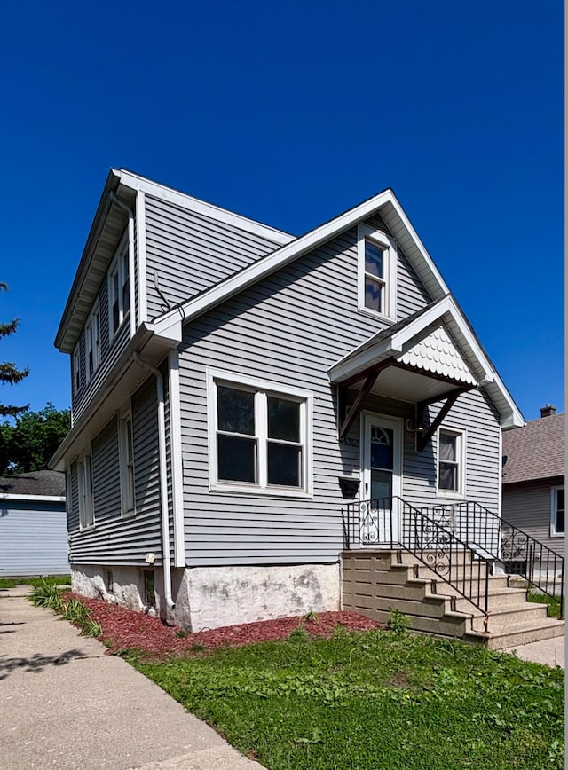 1305 Nicholson St, Joliet, IL 60435 - view of front of home with a front lawn