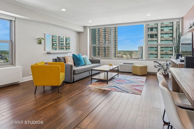 3600 N Lake Shore Dr Unit 2212, Chicago, IL 60613 - living area with wood finished floors and recessed lighting