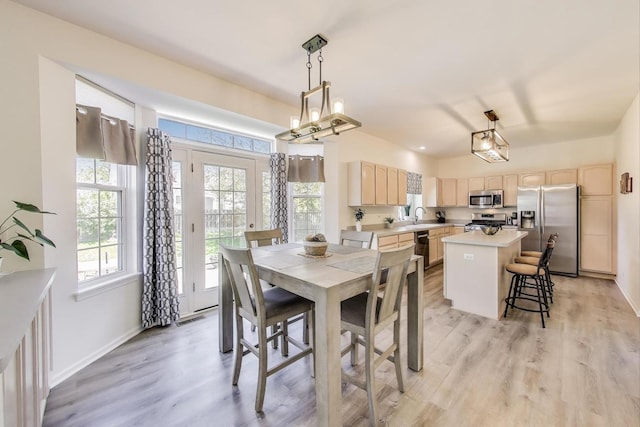 1400 Patrick Dr, Mundelein, IL 60060 - dining space featuring light wood finished floors and baseboards