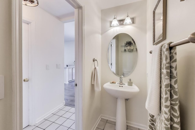 1400 Patrick Dr, Mundelein, IL 60060 - bathroom with tile patterned floors and baseboards