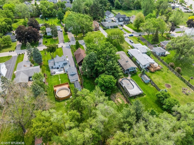 734 S Warren Ave, Palatine, IL 60074 - aerial view of residential area with a tree filled landscape