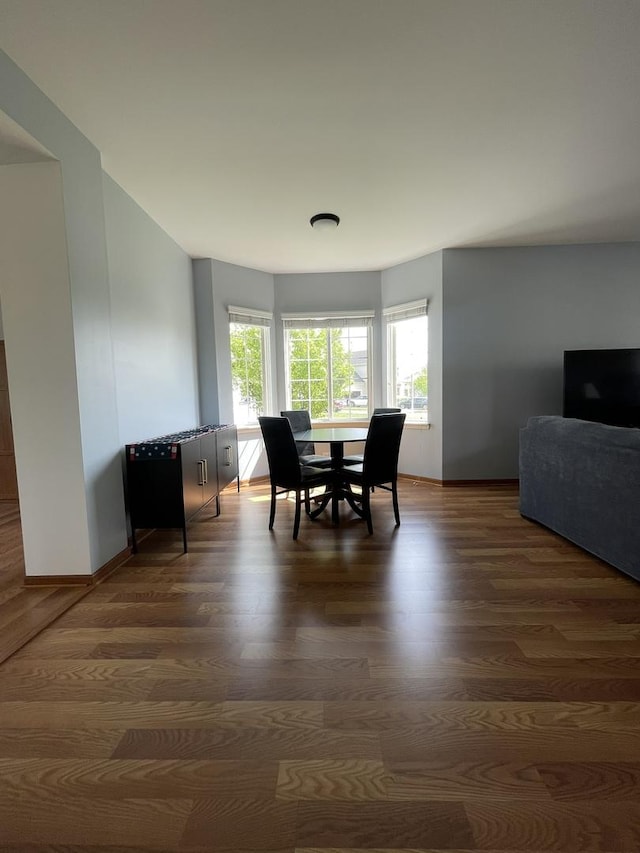 749 S Vintage Ln, Round Lake, IL 60073 - dining area with plenty of natural light and wood finished floors