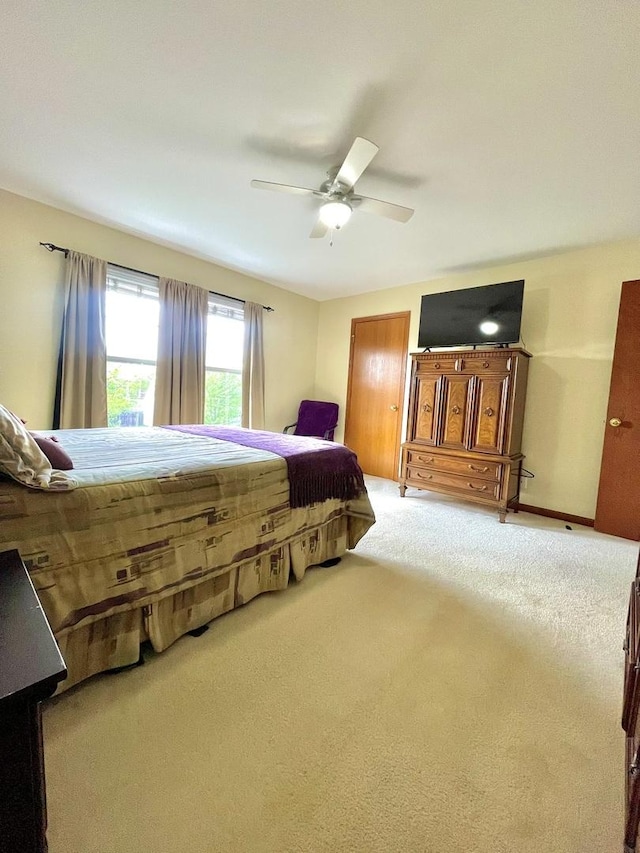 749 S Vintage Ln, Round Lake, IL 60073 - bedroom featuring carpet flooring and a ceiling fan