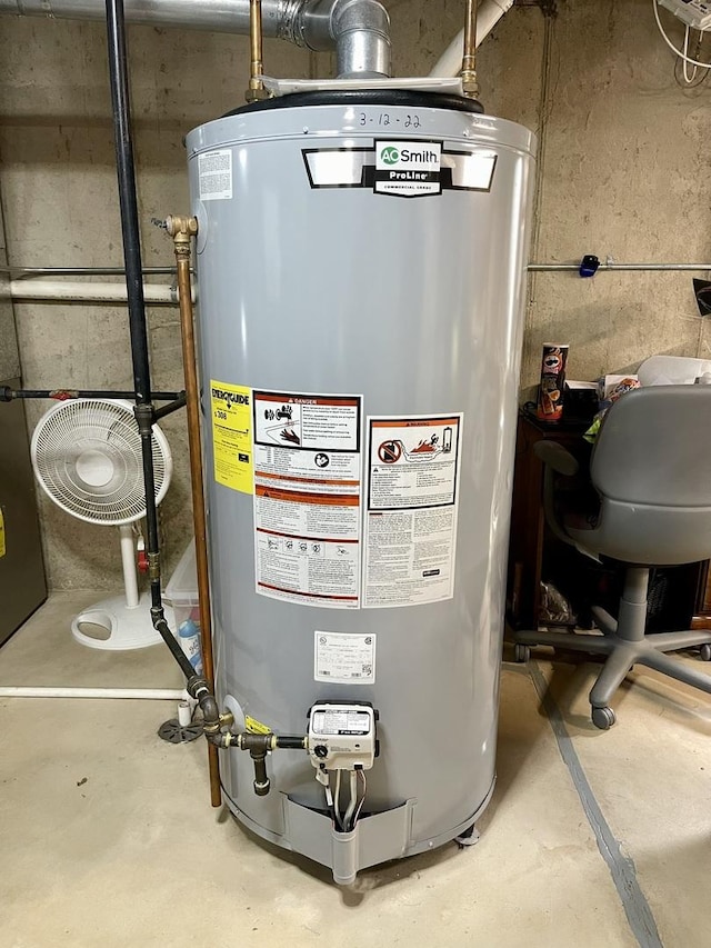 749 S Vintage Ln, Round Lake, IL 60073 - utility room with gas water heater