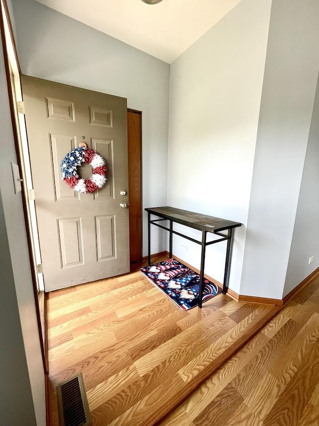 749 S Vintage Ln, Round Lake, IL 60073 - entrance foyer with wood finished floors and baseboards