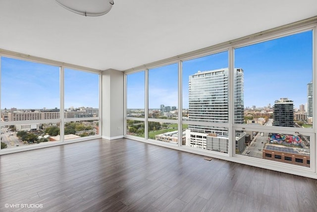 757 N Orleans St Unit 1509, Chicago, IL 60654 - unfurnished sunroom with a city view