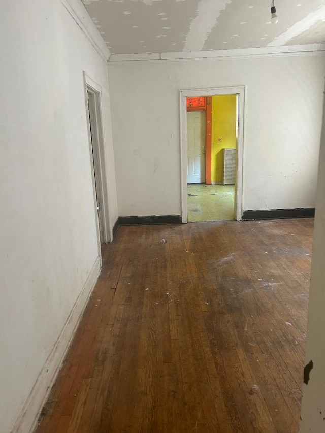 8039 S Ingleside Ave, Chicago, IL 60619 - empty room with wood-type flooring and ornamental molding
