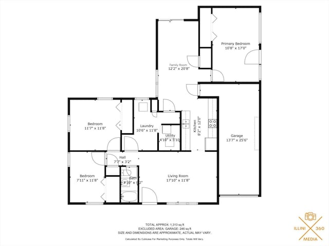 713 E Michigan Ave, Urbana, IL 61801 - room layout