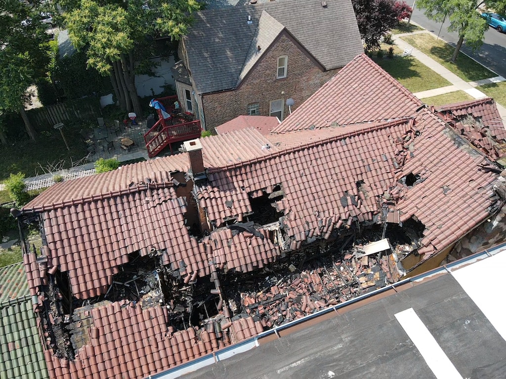 430 S Taylor Ave, Oak Park, IL 60302 - view from above of property